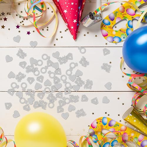 Miniatura 5 de Decoración de mesa de anillo de diamantes, 120 unidades