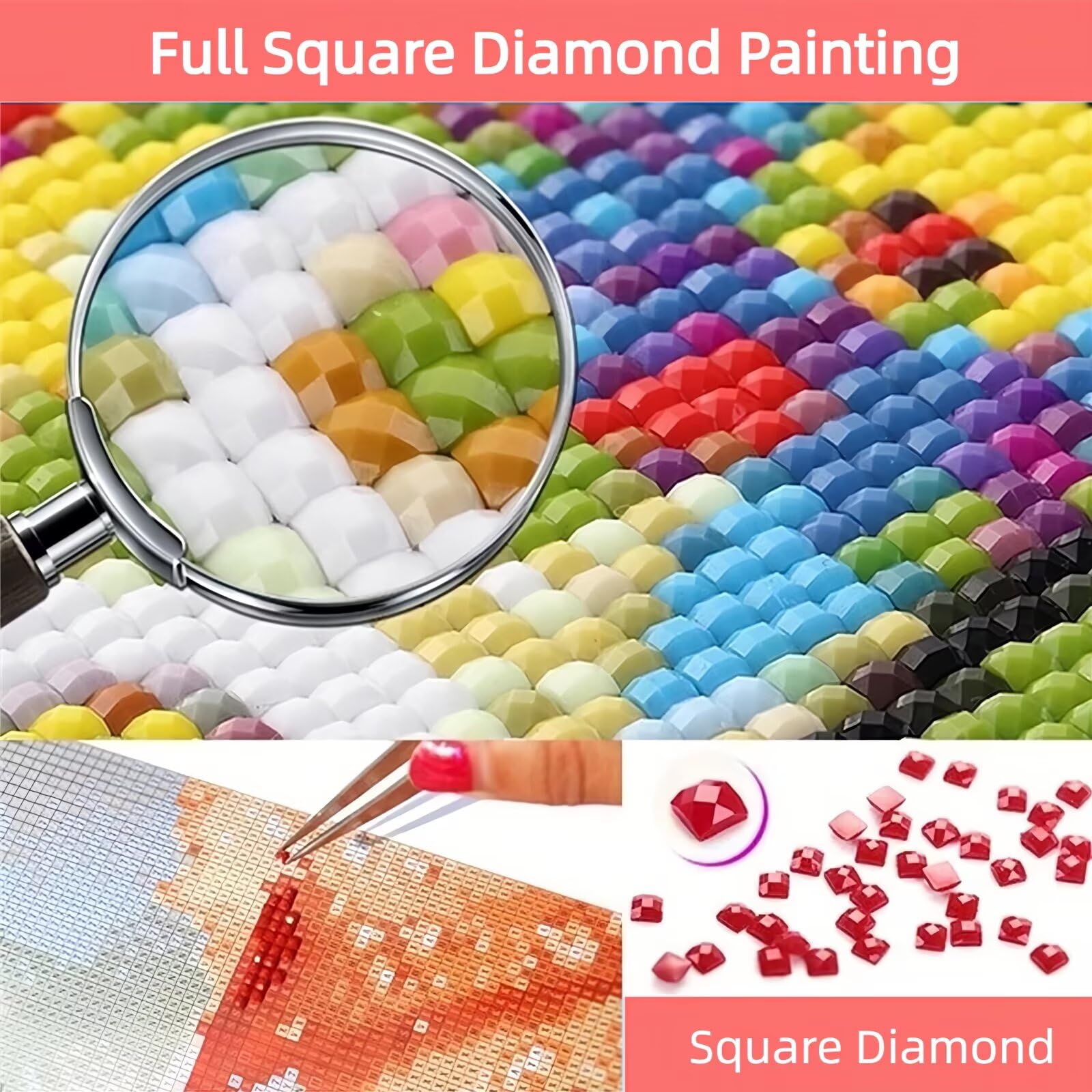 5D jesienny zestaw do malowania diamentowego, krajobraz diamentowy obraz dla dorosłych, DIY kwadratowy diamentowy kryształ sztuka kompletny zestaw, haft krzyżykowy rękodzieło, do dekoracji wnętrz 80 x