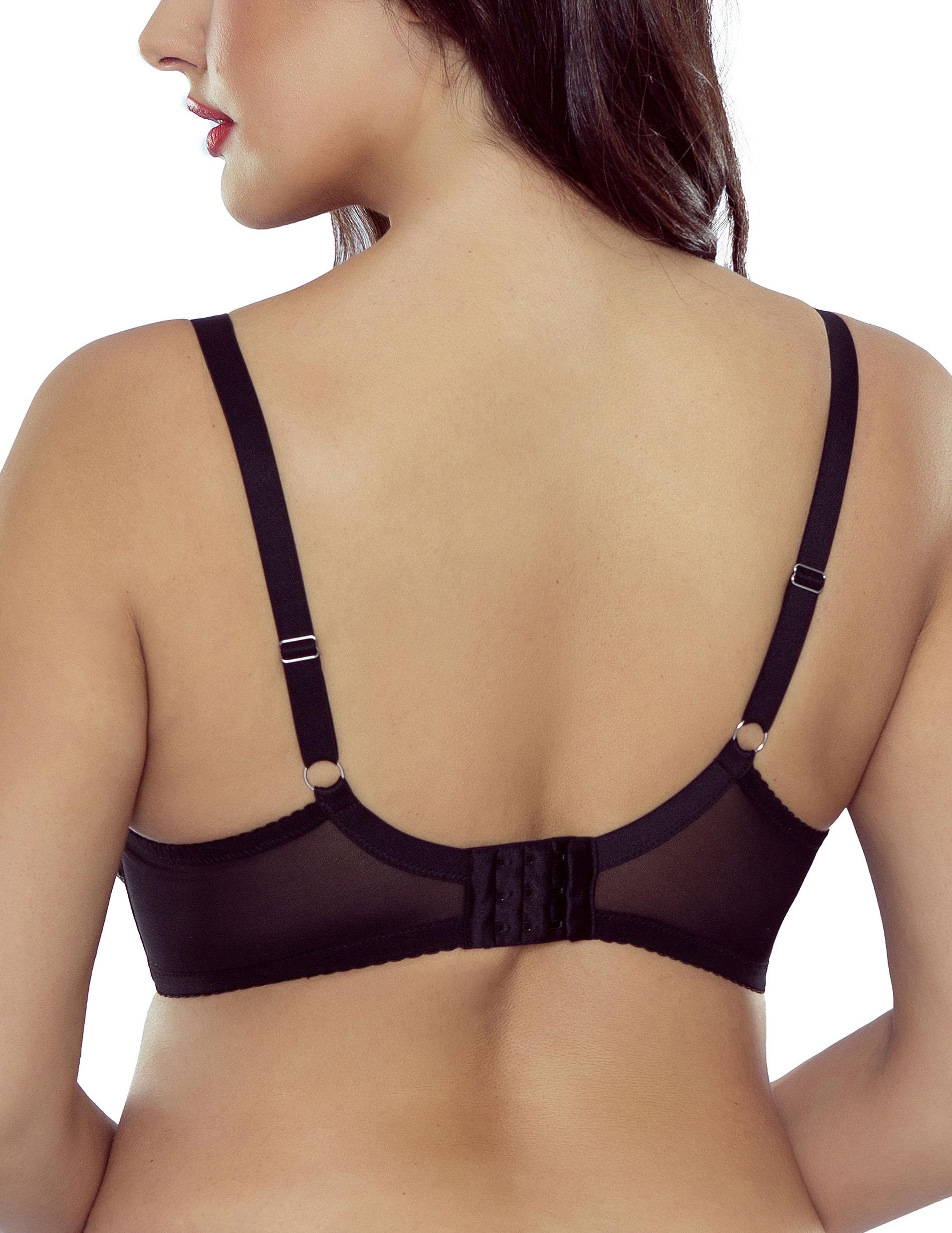Vivisence Reggiseno Non Imbottito Elegante con Pizzo Floreale 1074