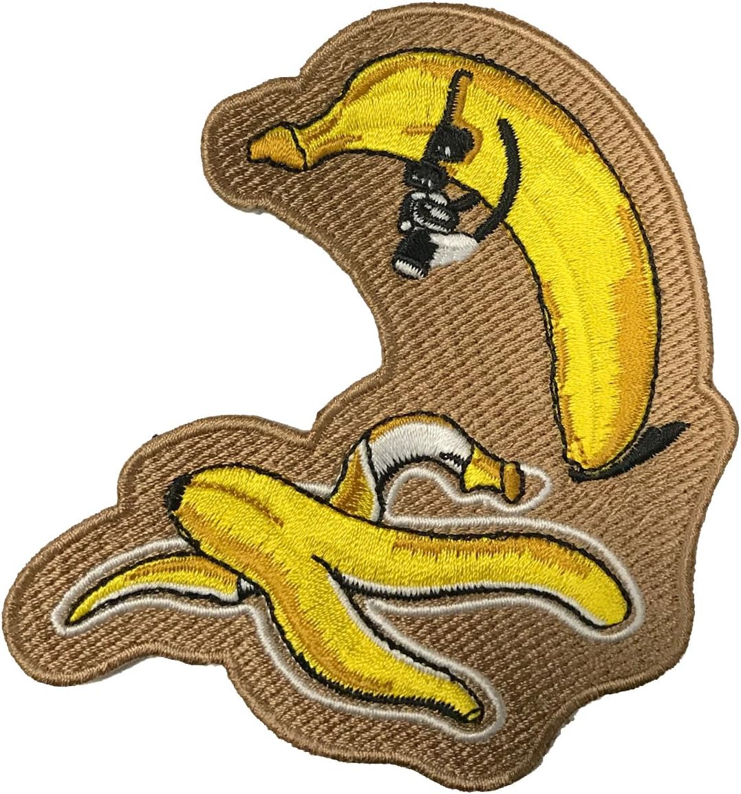 Dead Banana Murder Funny Food Parody Iron On Patch