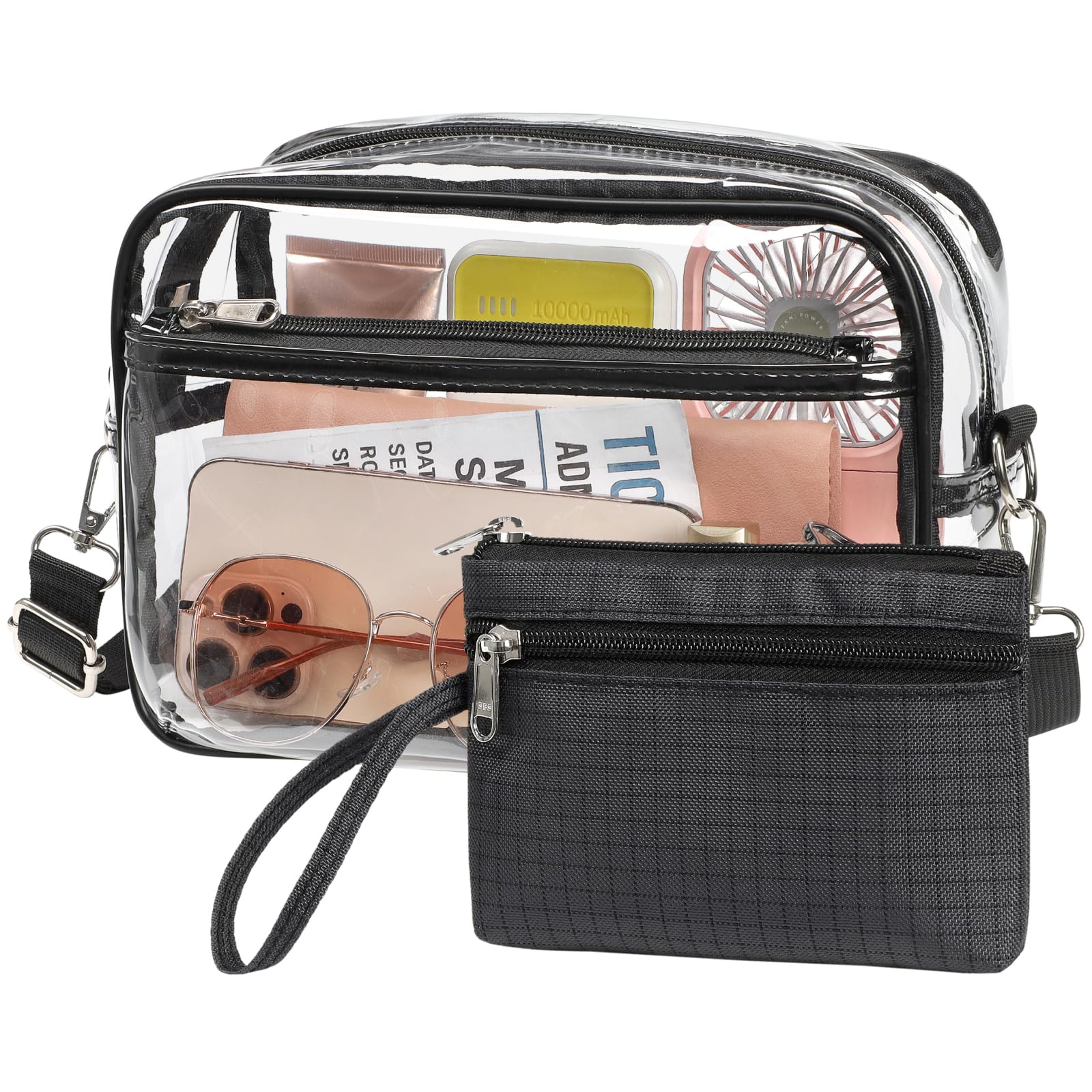 PACKISM Clear Bag for Stadium Events - Small Clear Purse Crossbody Bag