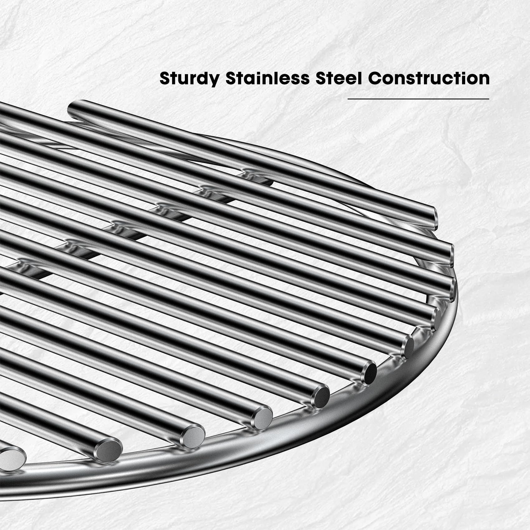 Onlyfire stainless steel High Heat Charcoal Fire grate per Kamado Joe Big Joe grill, 30,5 cm