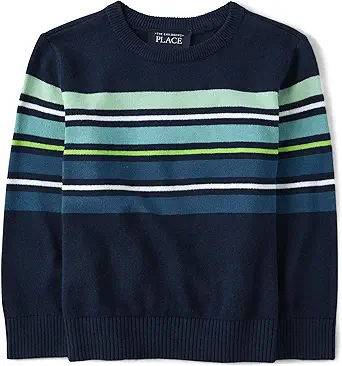 The Children's Place Baby Boys' and Toddler Long Sleeve Holiday Sweater