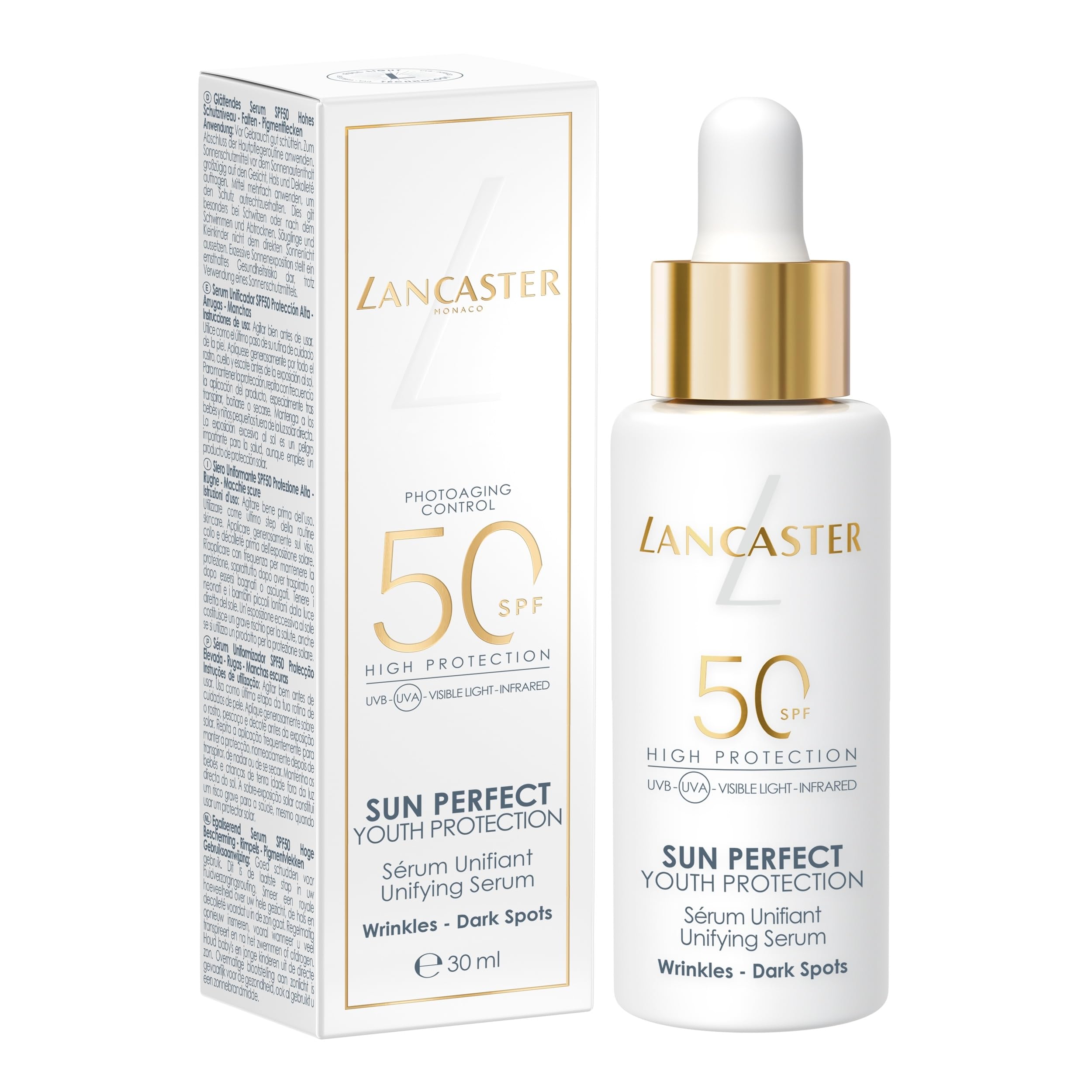 Lancaster Sun Perfect Unifying Serum SPF50 Sunscreen Filtro Solare