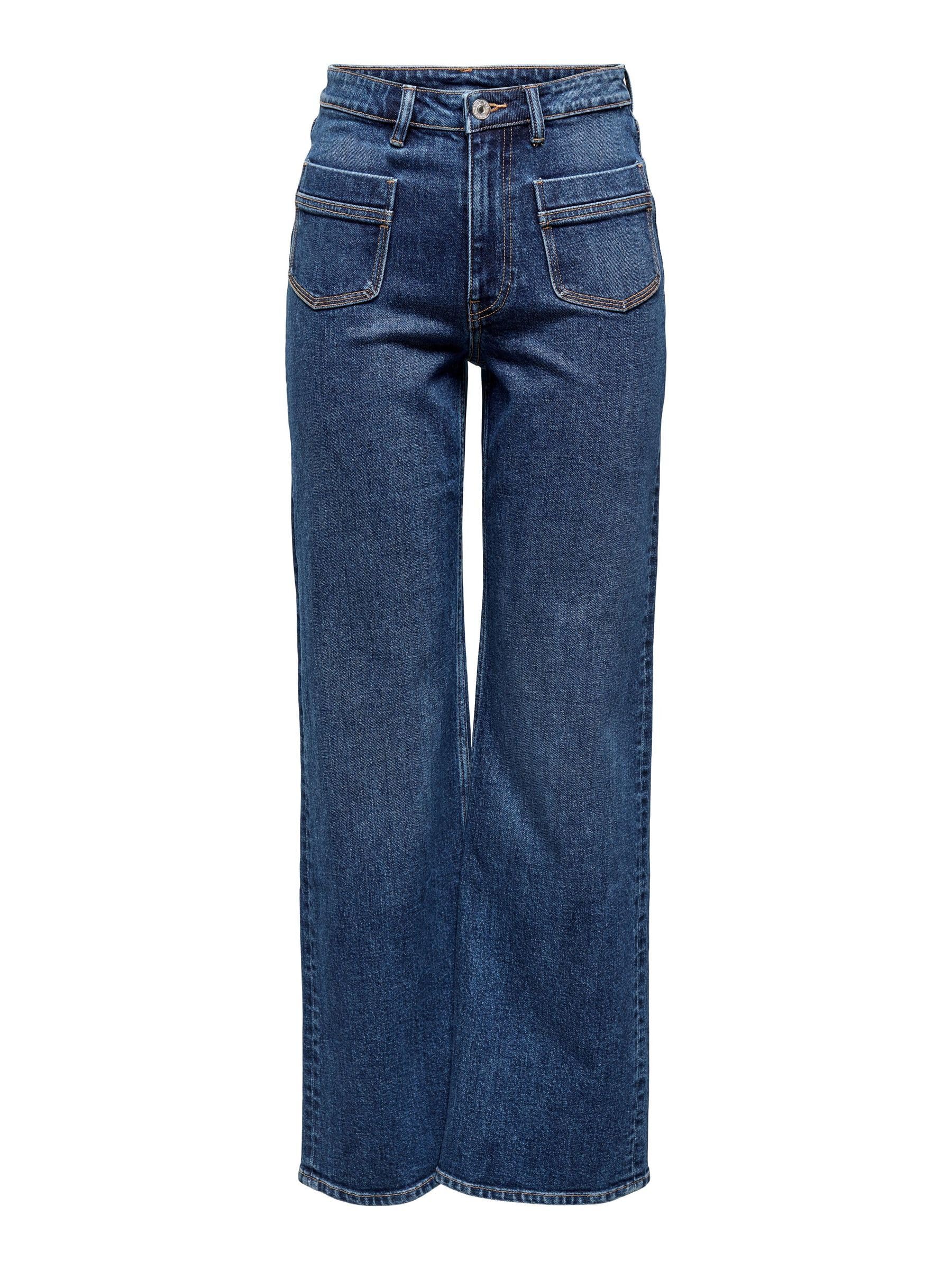 Only Women's Bleu Wide Leg Jeans Juicy Life