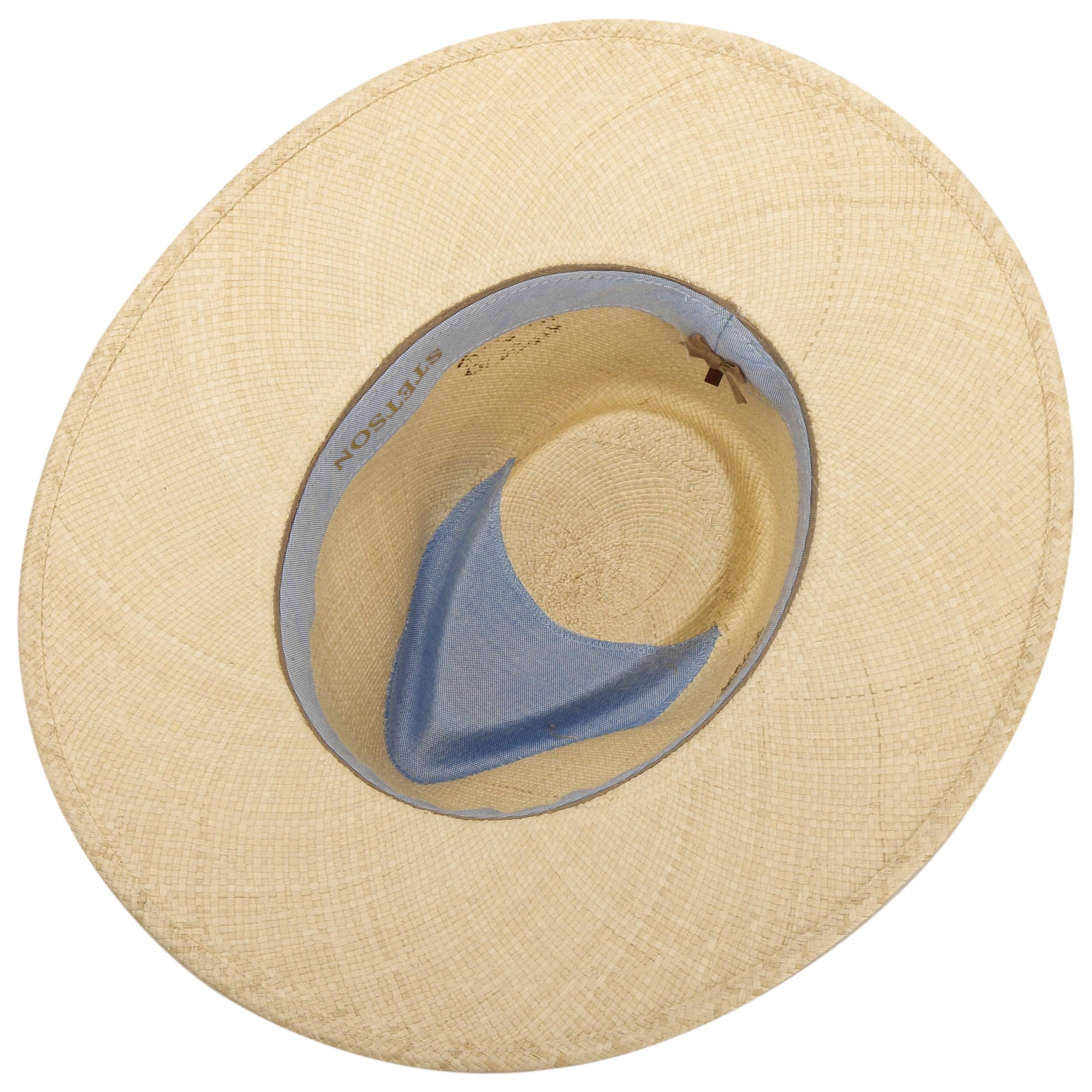 Stetson Chapeau Panama Uni Traveller Homme - Made in Ecuador de Plage D'Ete en Paille avec Bandeau Cuir Ete Printemps-ete