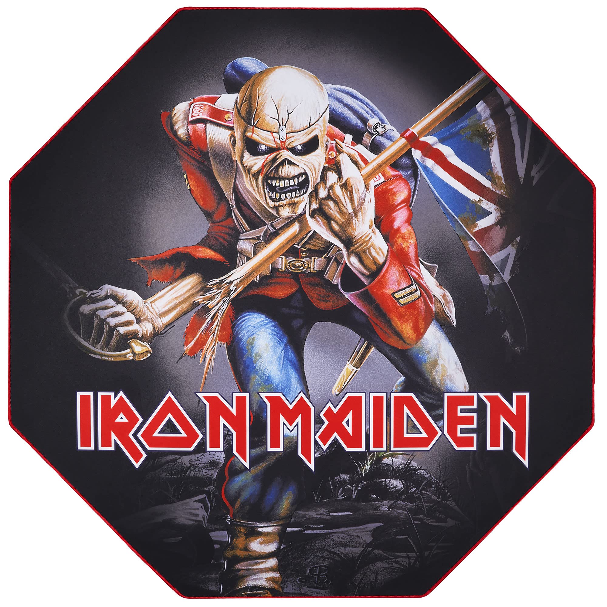 SUBSONIC Iron Maiden – antypoślizgowa mata podłogowa dla graczy i krzesła biurowego