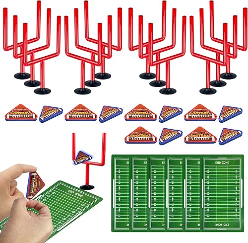 30 piezas de mini juegos de fútbol de mesa, juegos deportivos con pelotas de fútbol de espuma, poste de portería y tarjetas, juguetes para los Rojo
