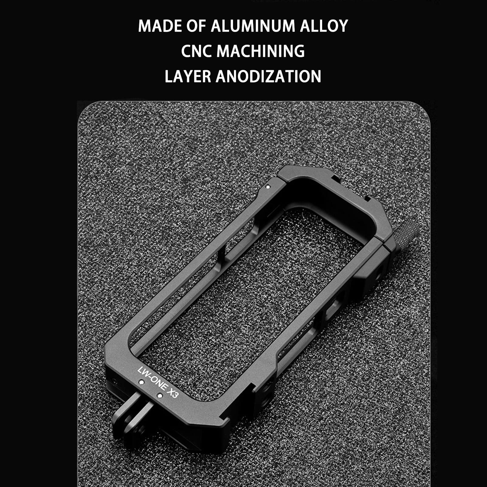 Marco Protector de Aluminio para Insta360 One X3, Estuche Protector para Insta 360 One X3, Jaula de Carcasa Duradera de Aluminio Portátil, Marco de Carcasa para Insta360 One X3