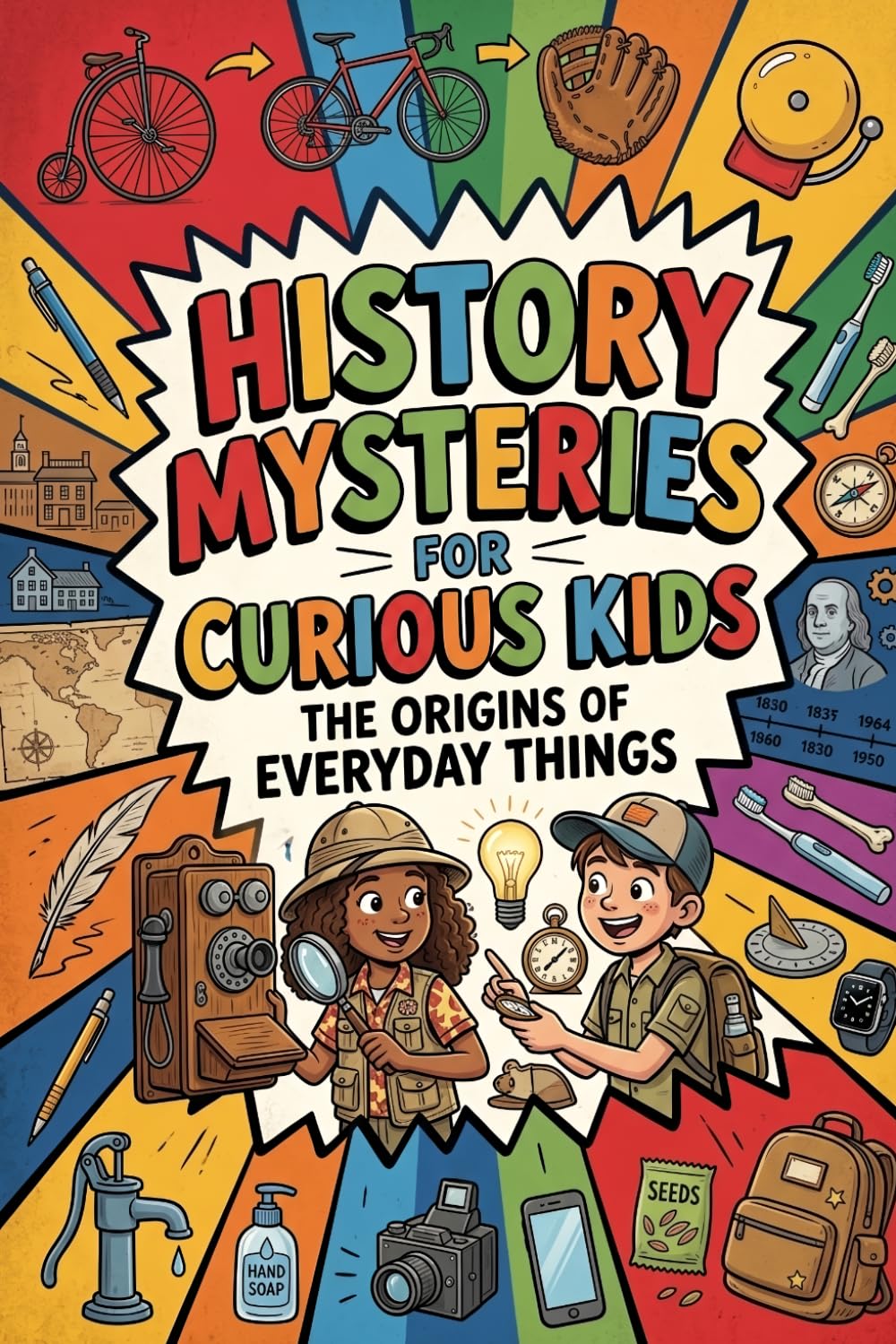 HISTORY MYSTERIES FOR CURIOUS KIDS: The Origins of Everyday Things: Paperback Gift for Trivia Buffs, Curious Kids & Knowledge Seekers
