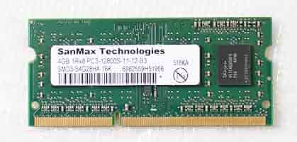 Amazon.co.jp: SanMax PC3-12800S 4GB ノートP用メモリ DDR3