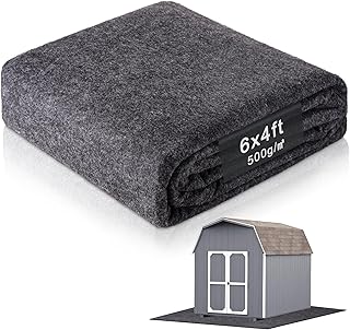 2MM Thickened Outdoor Storage Shed Floor Mat Waterproof, 6 x 4 FT Washable Garden Shed Flooring Pad, Soft Furniture Patio Floor Covering Carport dust proofing Oil Mat-Tool Shed Not Include