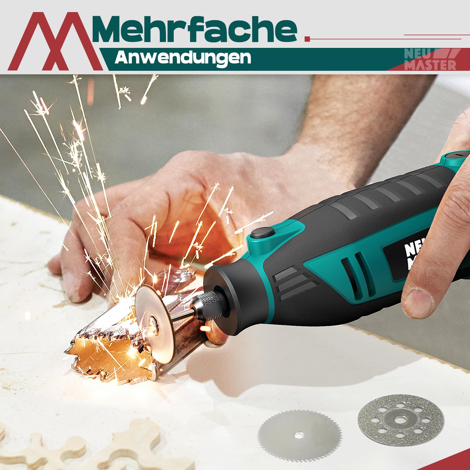 Multifunktionswerkzeug - NEU MASTER 180W Rotationswerkzeug mit 160 Zubehör und 6 Drehzahl 10000–35000U/min Multifunktionswerkzeuge Set für Gravur, Bohren, Schneiden, Schleifen, Gravieren, Polie