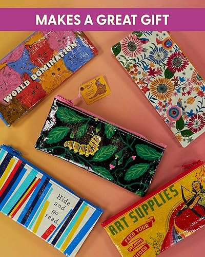 Miniatura 5 de Blue Q Bear Neccessities - Estuche para lápices con cremallera gruesa, resistente y fácil de limpiar, 4.25 pulgadas de alto x 8.5 pulgadas de ancho,