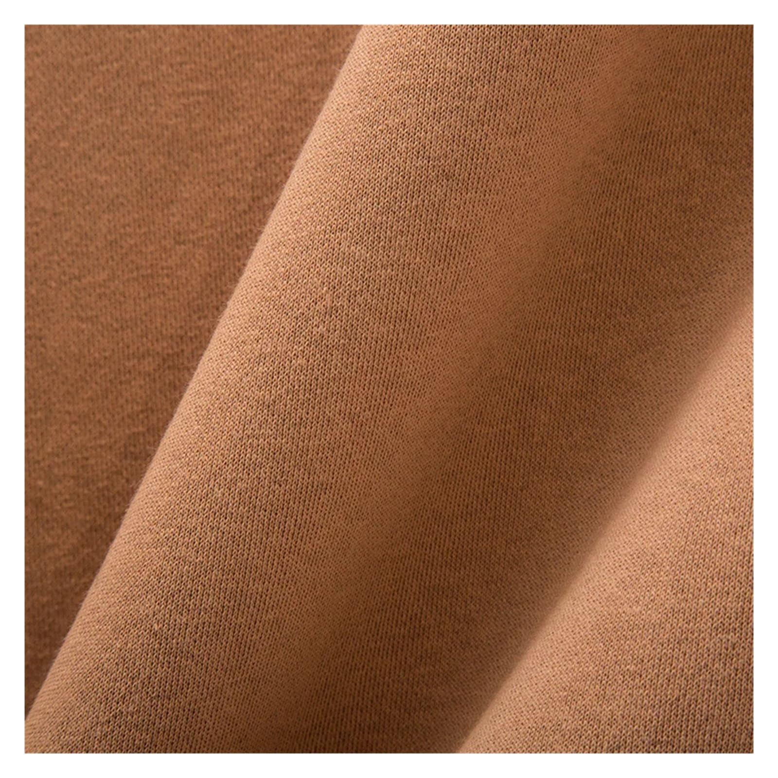 Tejido de forro polar de punto Tela de lana algodón punto pesado for coser pantalones, sudadera con capucha y abrigo, 50x180cm/unid(Color 32)