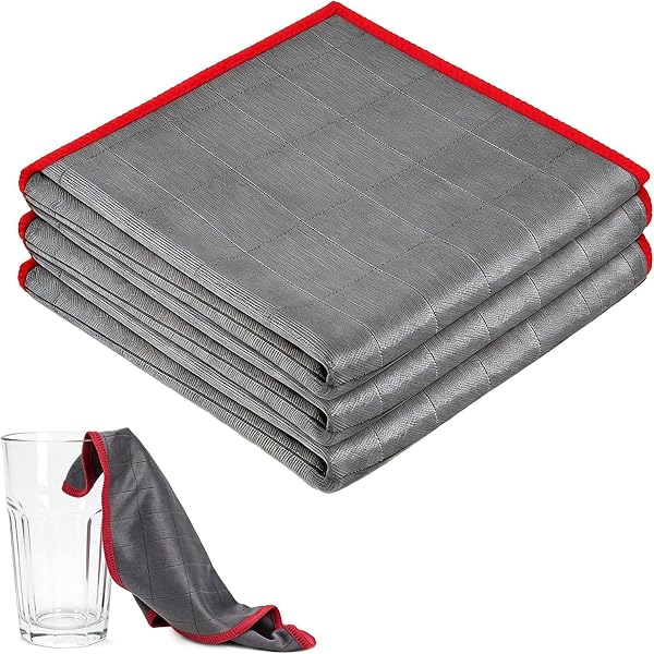 VoxelTek 4 Paños de Limpieza Microfibra Mágica 30x30cm– Bayetas Sin Rayas Ni Pelusa para Ventanas Vidrios Espejos Baño Cocina Coche, Limpieza Profunda y Brillo Duradero - 1