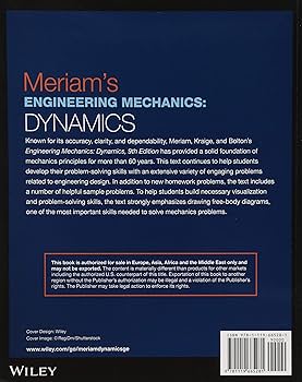 Amazon | Meriam's Engineering Mechanics: Dynamics, Global Edition Amazon | Meriam's Engineering Mechanics: Dynamics, Global Edition