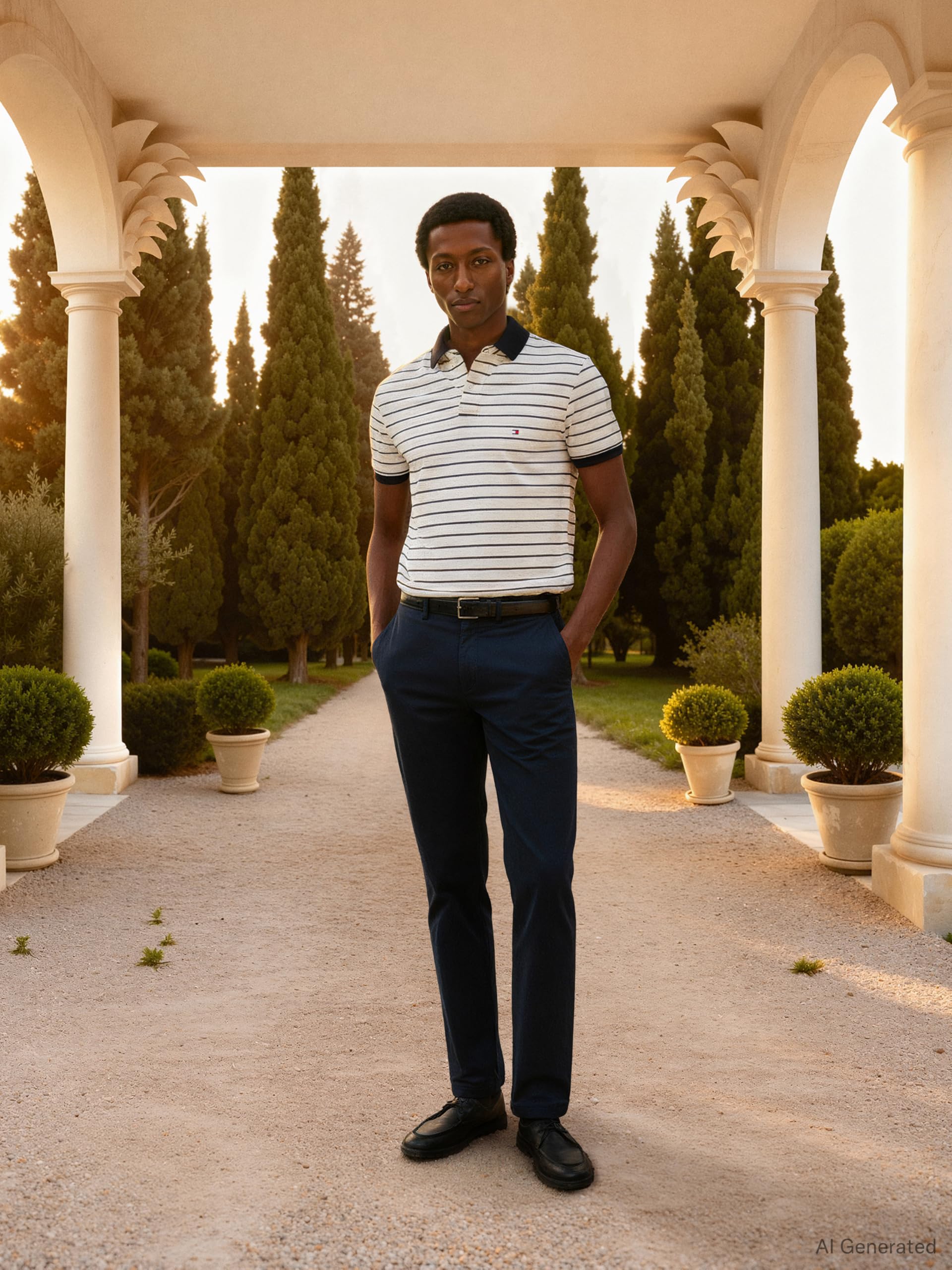 Tommy Hilfiger Uomo Pantaloni Core Denton 1985 Pima Cotton Chino