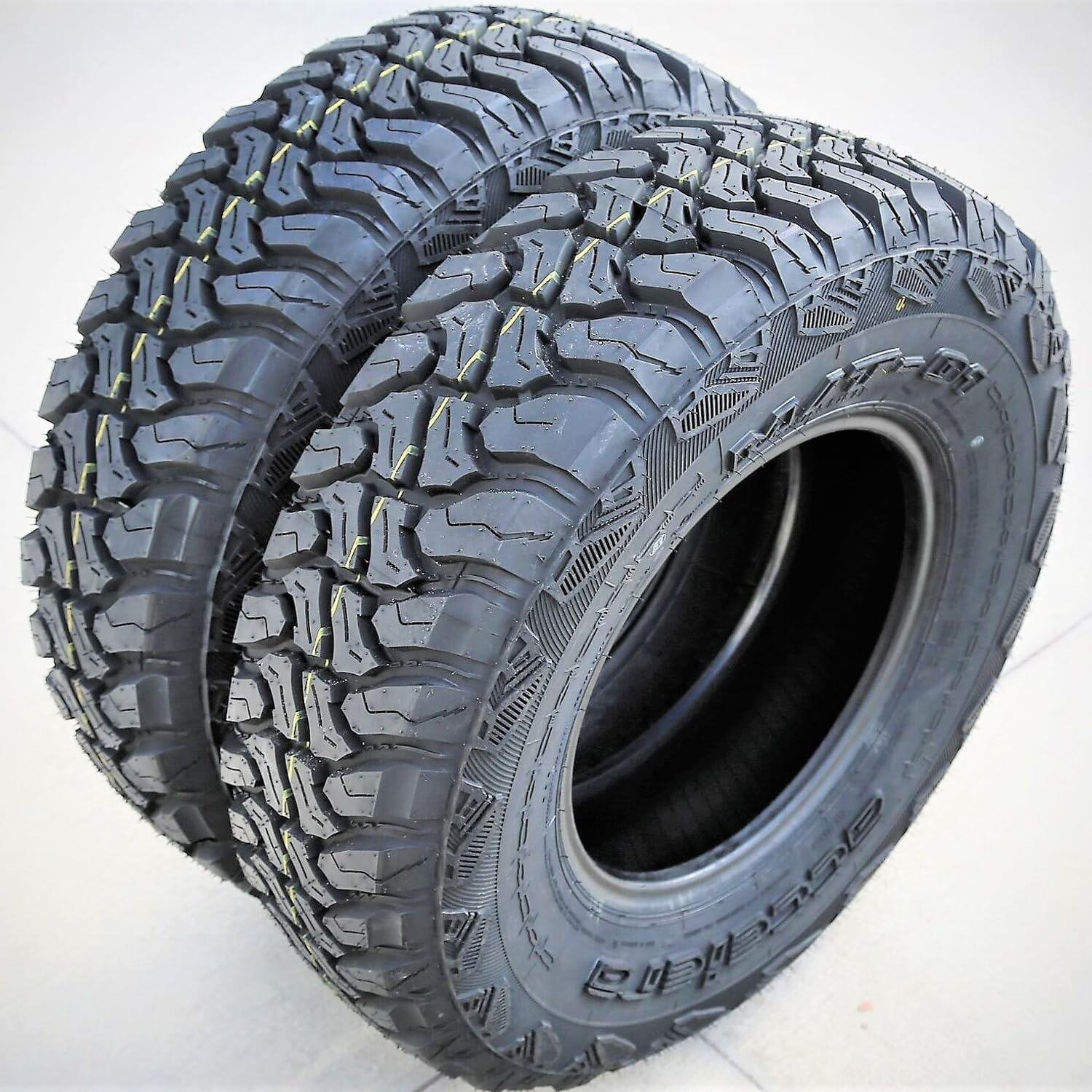 Set of 4 (FOUR) Accelera M/T-01 M/T Mud Off-Road Light Truck Radial Tires-LT165/80R13 165/80/13 165/80-13 94/93Q Load Range D LRD 8-Ply BSW Black Side Wall
