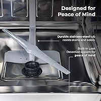 Vista 6 de Kenmore 22-14592 24" Built-In Dishwasher - UltraWash, SmartWash, Sanitize Rinse, SmartDry and Leak Detection - 14 Place Settings - 51 DBA - ENERGY