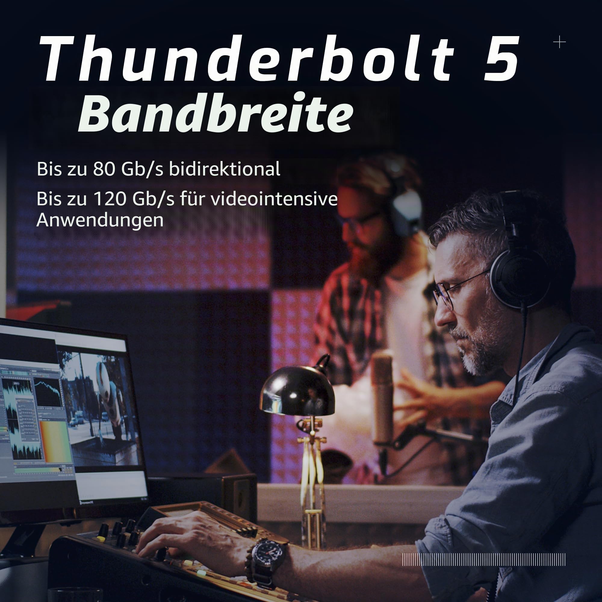 OWC Thunderbolt 5 Dock 11-Port Konnektivitätslösung | 4x Thunderbolt 5 80/120Gb/s - 140W PD - 2x USB-A (10Gb/s) - USB-A (5Gb/s) - 2.5GbE - SD & microSD Reader - Audio in/out