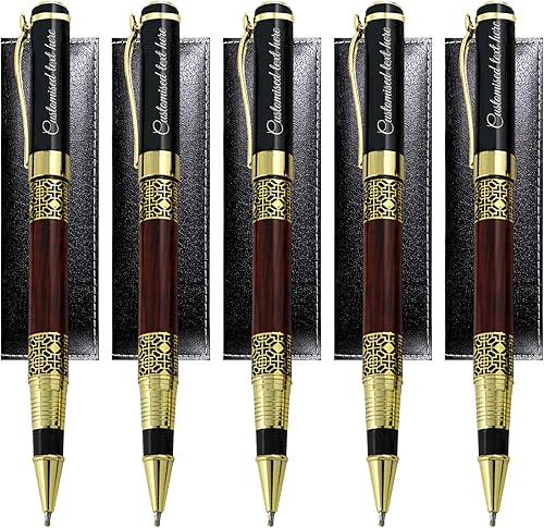 Personalized Gift Pens Set, Custom with Text Message, Perfect for StudentsTeacherManagerLawyerProfessor, with Pen Box Gift Perfect for Men & Women -