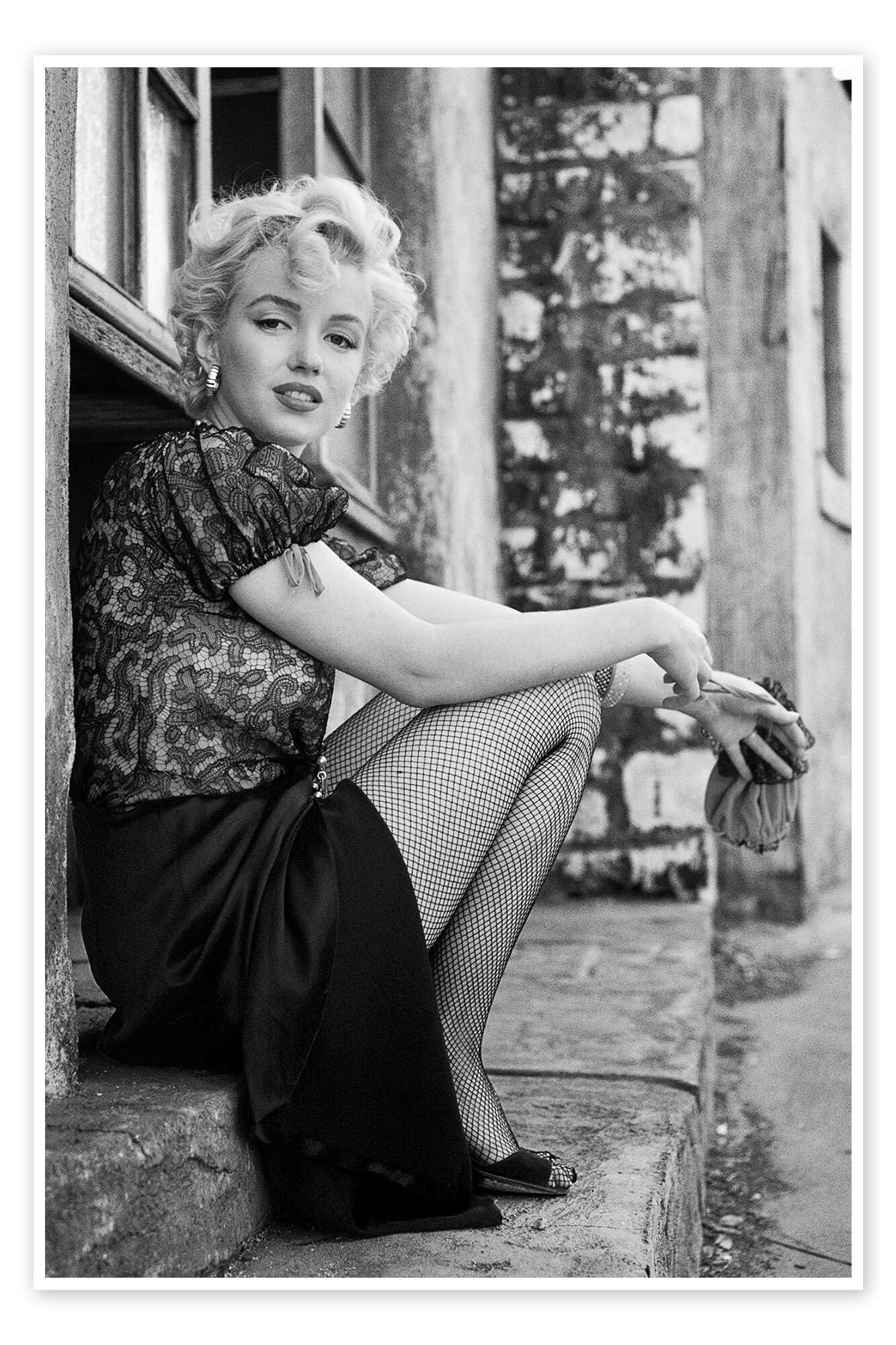 Posterlounge Marilyn en pause pendant un tournage Poster