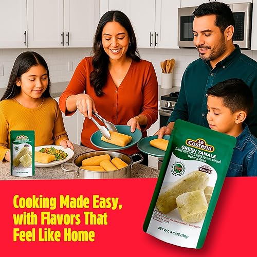 Miniatura 3 de La Costeña Tamales Verdes  Sabor de cerdo  Apto para microondas  No requiere refrigeración, 3.8 onzas (paquete de 12)