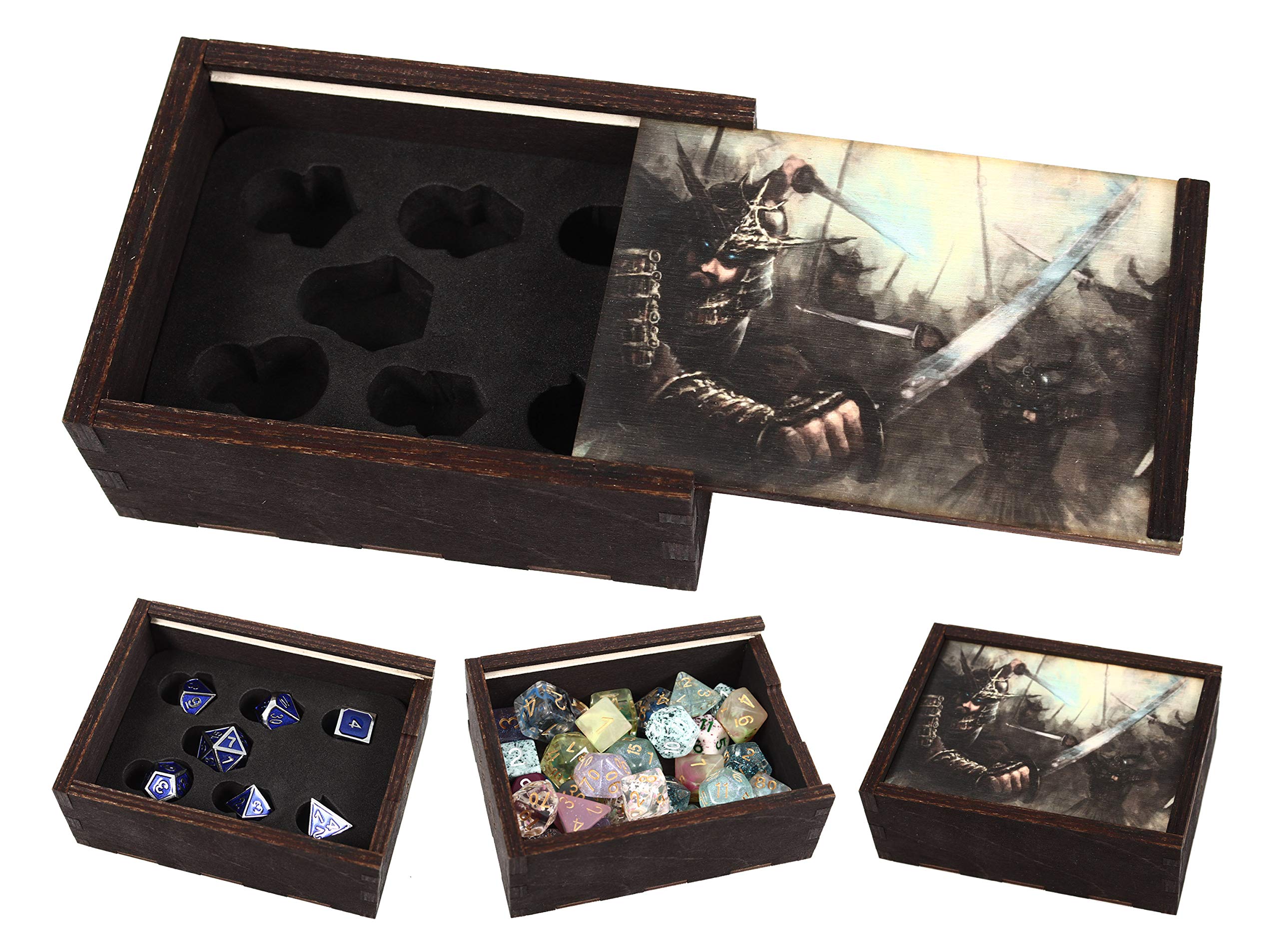Buy Dice Co. Samurai Wooden Dice Box with Custom Foam Insert