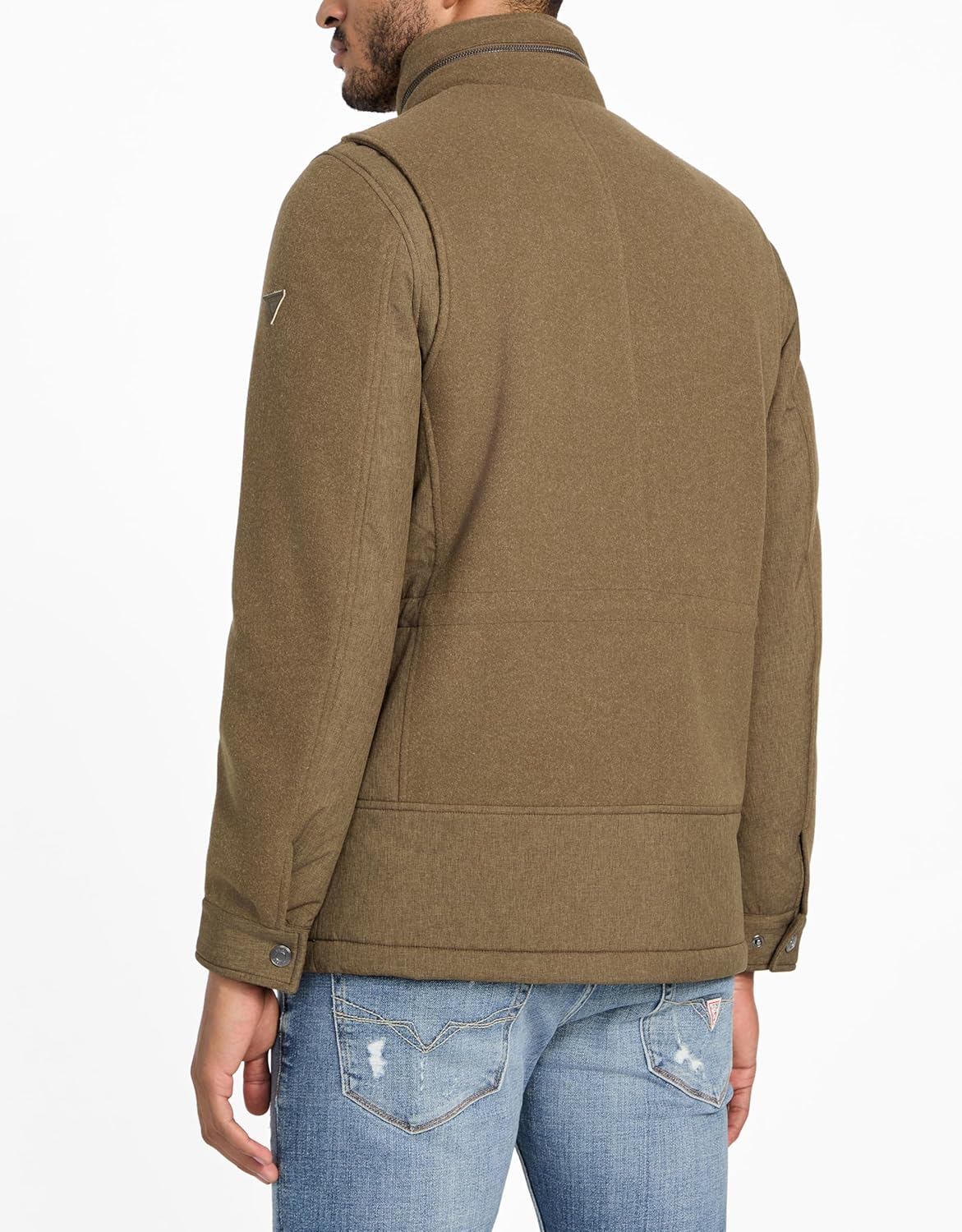 GUESS mens Gilbert Utility Jacket - Image 3