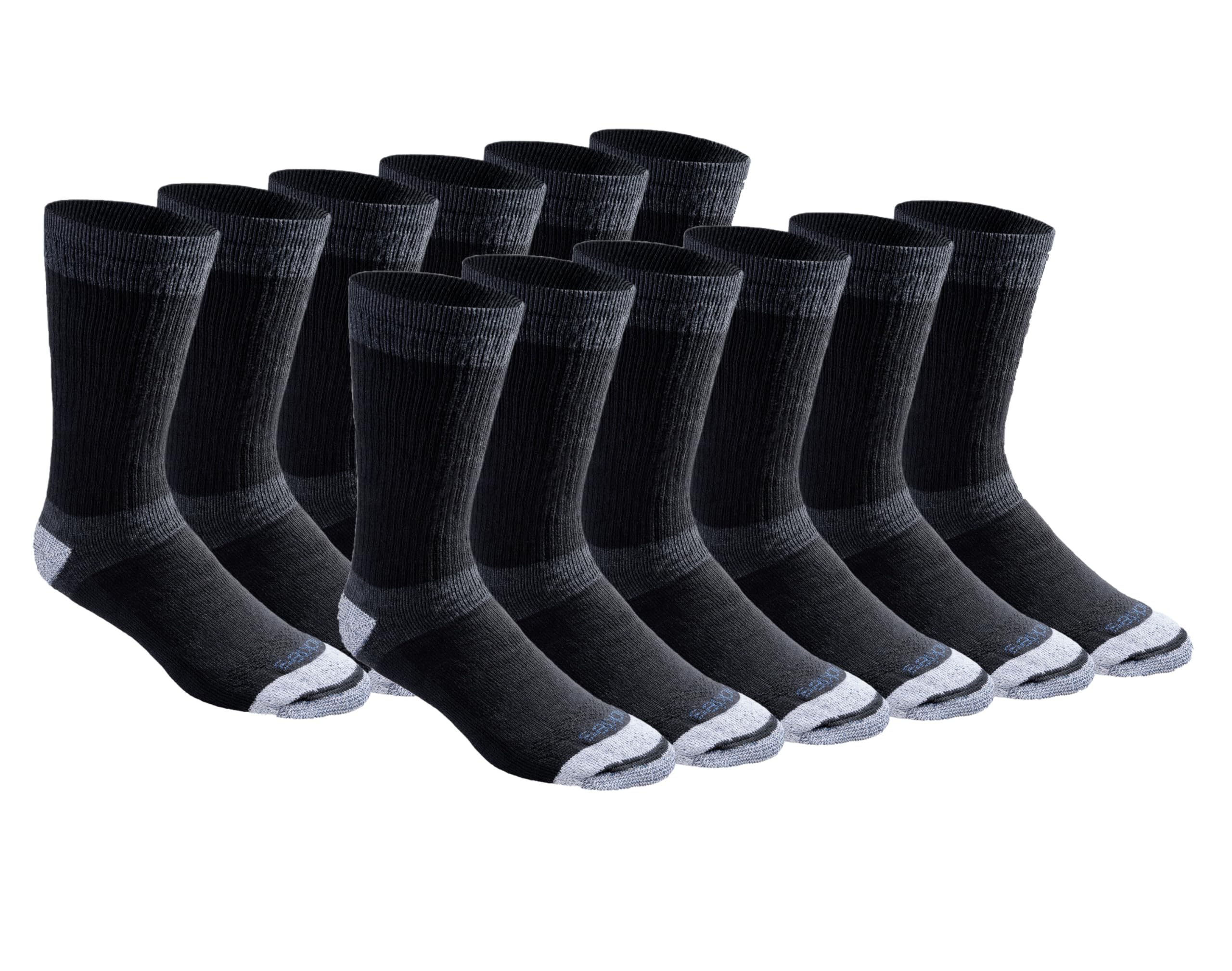 Men's Dri-tech Moisture Control Max Full Cushion Crew Socks, Available in M-xl (6, 12 Pairs)
