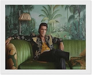 HKFLD Elvis Presley，5D Diamond Carft Painting Kits for Adults Beginners Round DIY Painting Art Home Decor 30 * 40cm