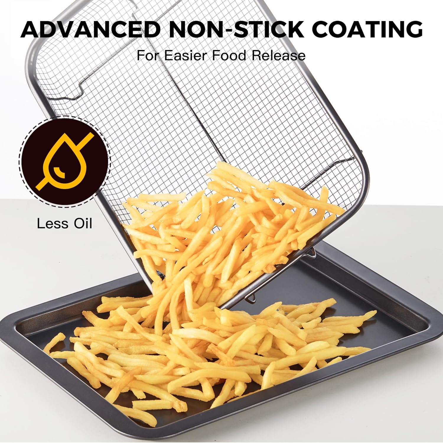 Non-Stick Air Fryer Basket Makes Cooking Easier