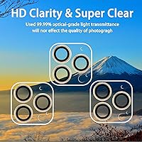 Vista 189 de 3 Pack Tempered Glass Camera Lens Protector for iPhone 12 6.1", Ultra HD, 9H Hardness, Anti-Scratch, Case Friendly, Easy to Install