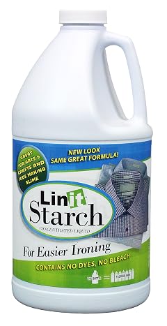 Linit Starch Crisp Classic Finish 64 Oz - Liquid Starch For Ironing Clothes And Wrinkle Release Great For
