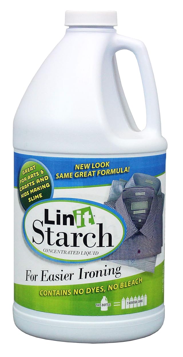 Linit Starch Crisp Classic Finish 64 Oz - Liquid Starch For Ironing Clothes And Wrinkle Release Great For