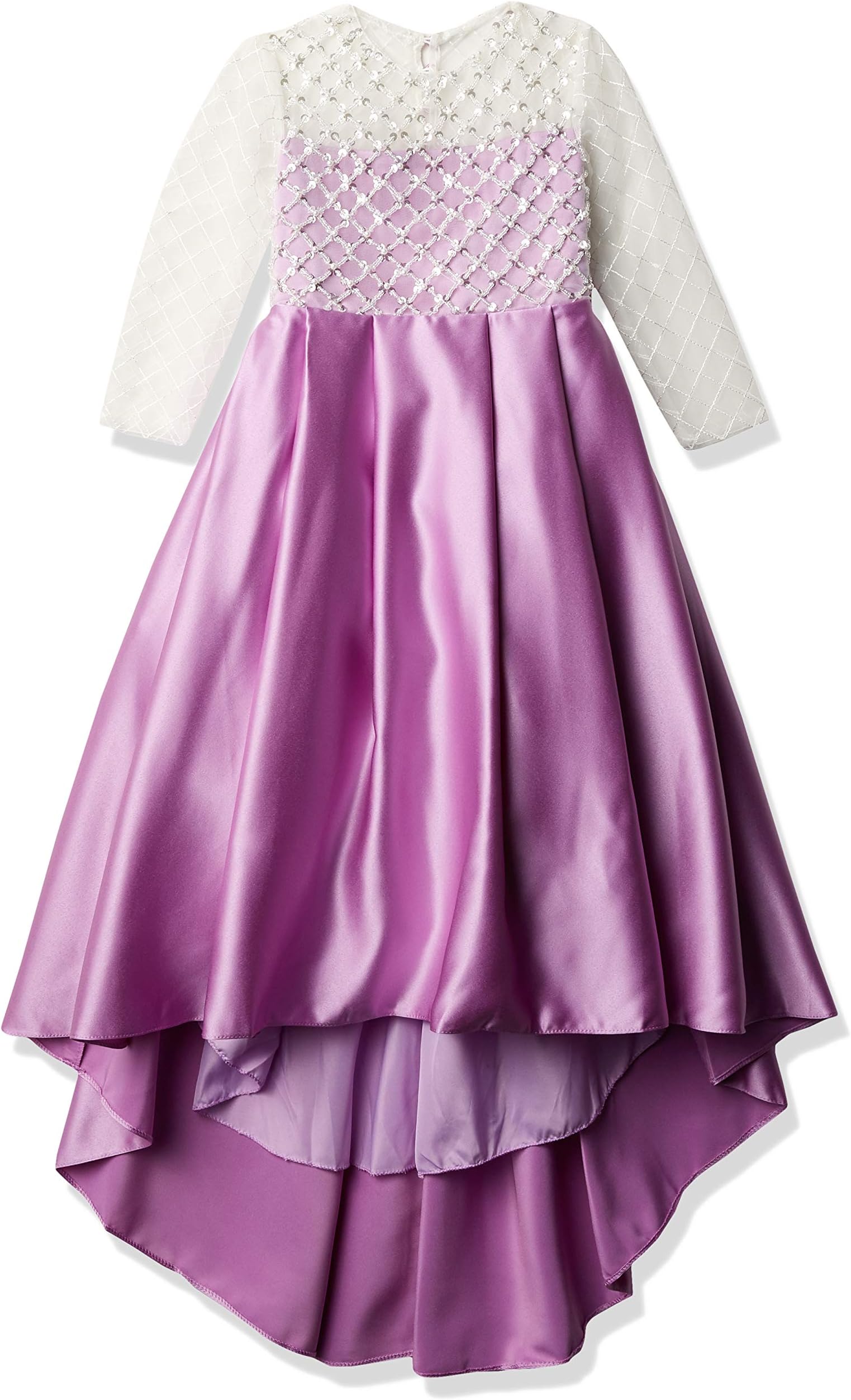 Christmas Flower Girl Dress Floor Length Button Draped Tulle Ball Gowns for Kids