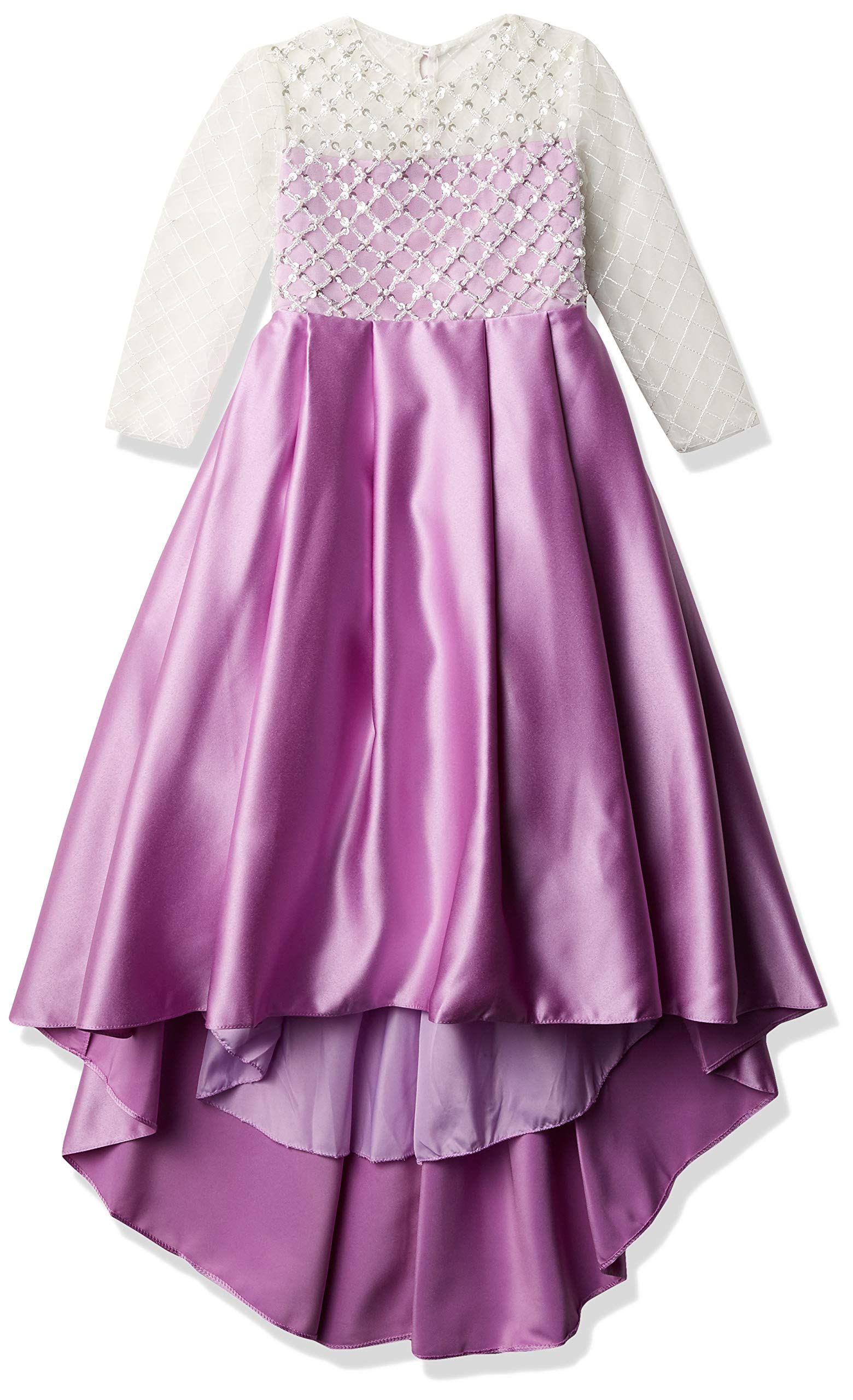 Christmas Flower Girl Dress Floor Length Button Draped Tulle Ball Gowns for Kids