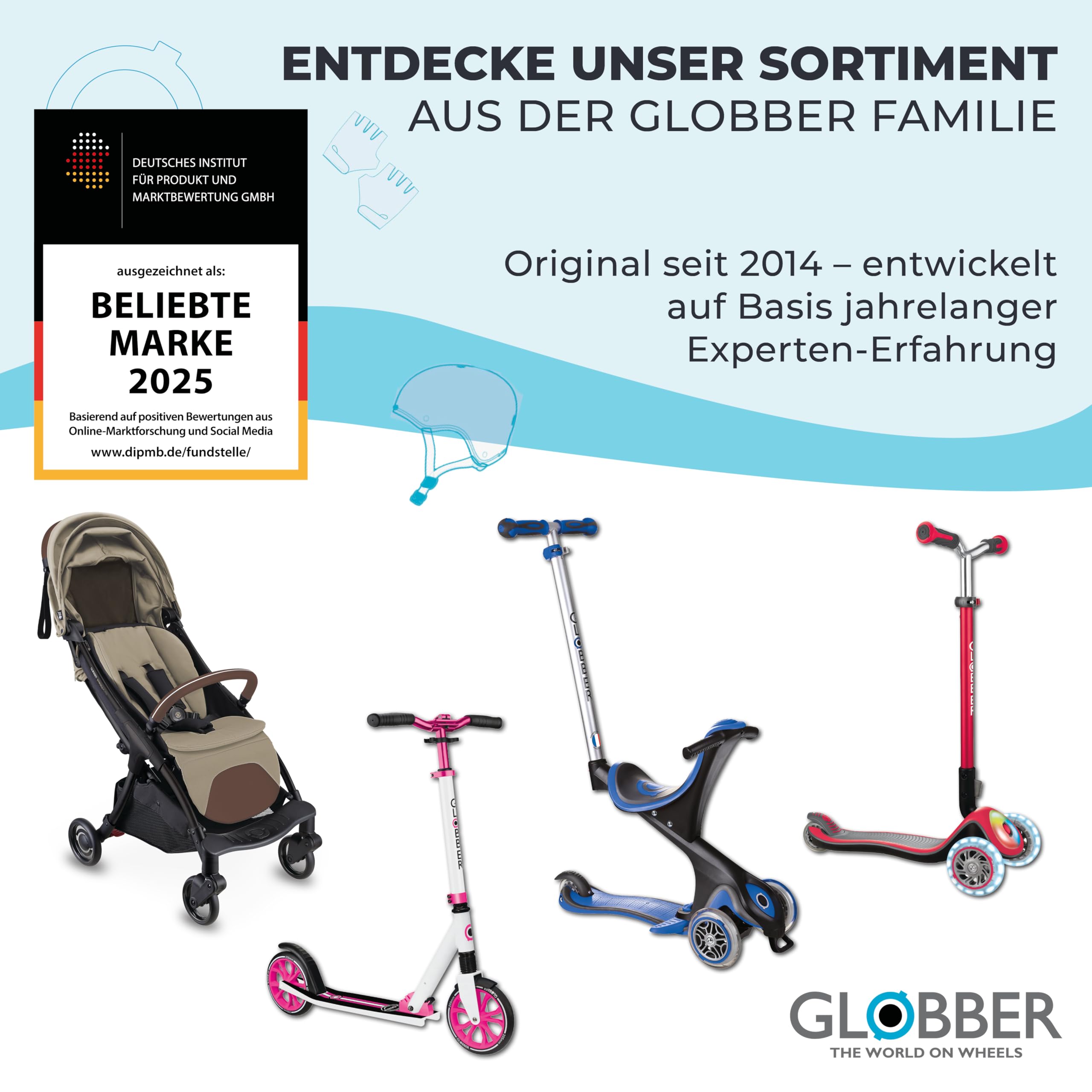 GLOBBER Walk N' ROLL 2in1 ECO – Lauflernwagen & Rutschauto ab 1 Jahr, Eva-Rollen, nachhaltiger Kunststoff mit Strohfasern, 2in1 umbaubar, kokos weiß