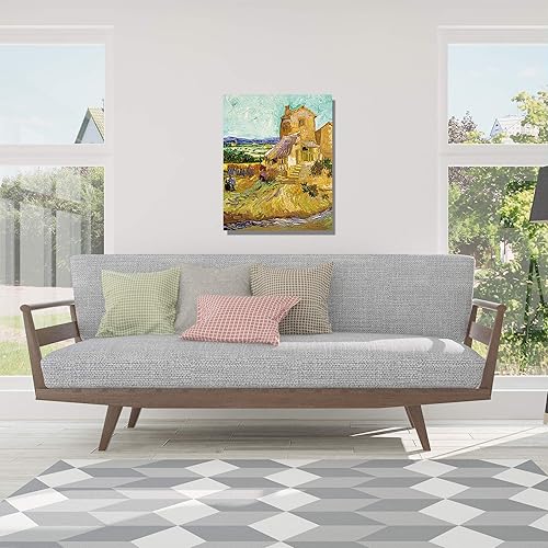 Miniatura 1366 de A&T ARTWORK The Starry Night de Vincent Van Gogh. Tamaño del marco: 36 x 30 pulgadas, tamaño de la imagen: 30 x 24 pulgadas, reproducciones clásicas