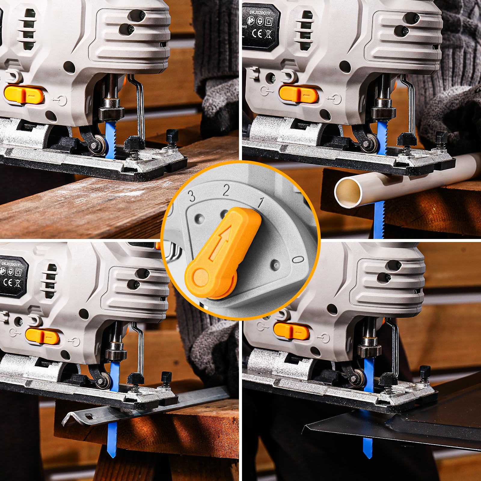 DEKOPRO 20V Cordless Jigsaw - Powerful & Versatile -7