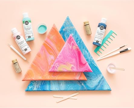 American Crafts Color Pour Pre-Mixed Pour Art Starter Kit