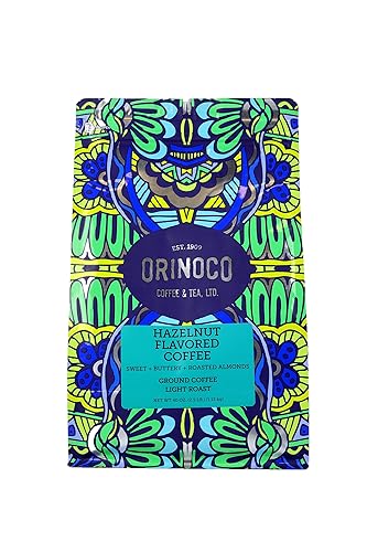 Orinoco - Café con sabor a avellana, bolsa de 2.5 libras, tostado ligero, café molido, granos 100% arábica
