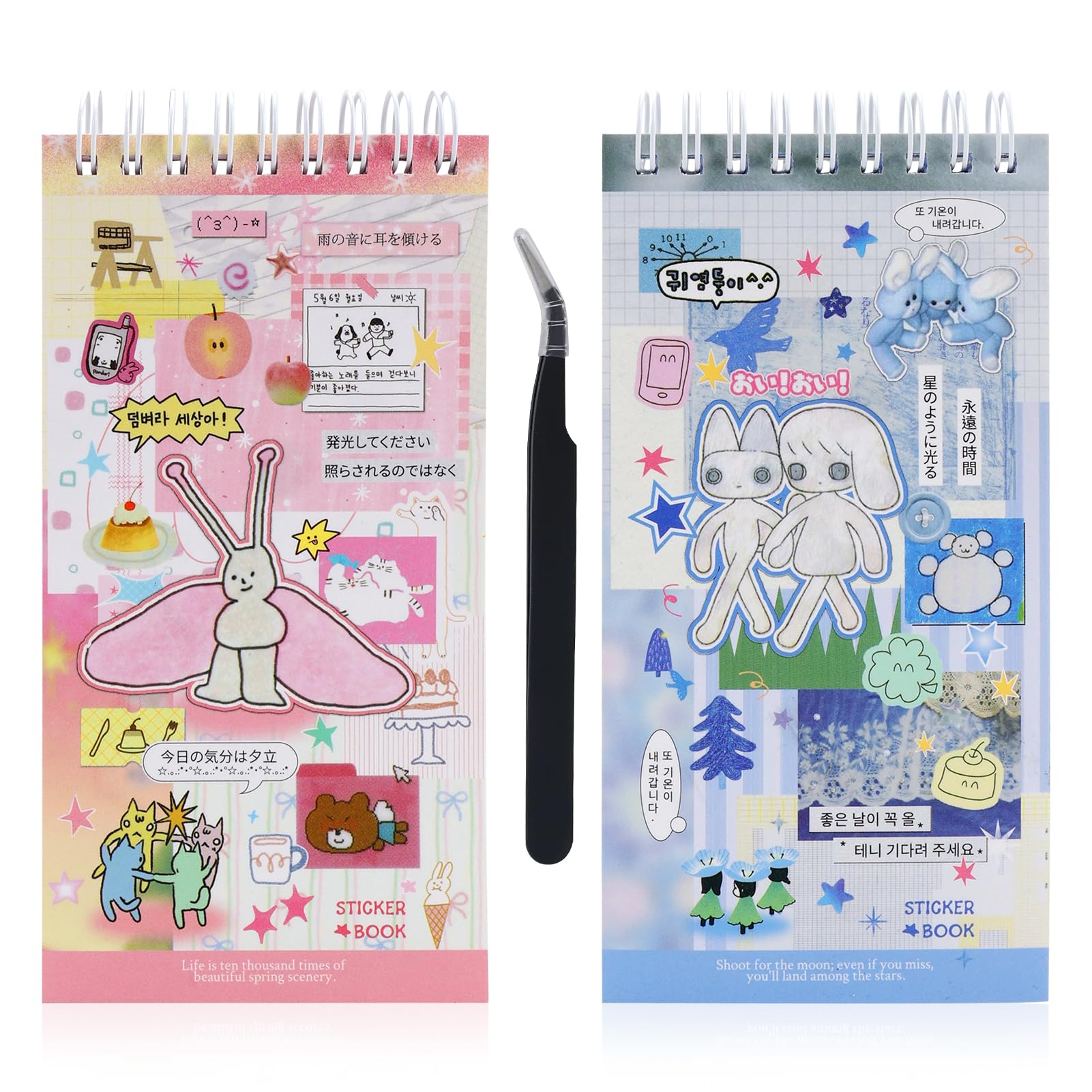800Pcs Japanese Sticker Book for Journaling Adult, Cute Scrapbook Stickers