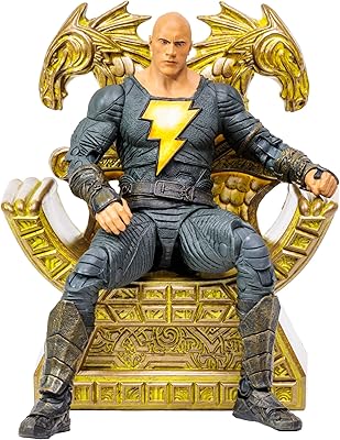 McFarlane - DC Black Adam Movie 7 Figures - Black Adam Variant With Throne