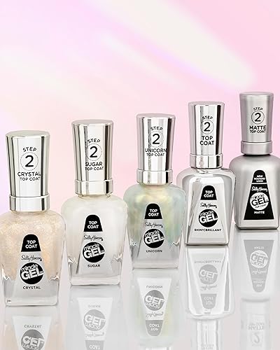 Miniatura 9 de SALLY HANSEN Miracle Gel - Esmalte de uñas 101 brillante,102 Miracle Gel 3.0 Matte Top Coat,103 Azúcar,105 cristal,106 Unicornio,107 Moonlit,108