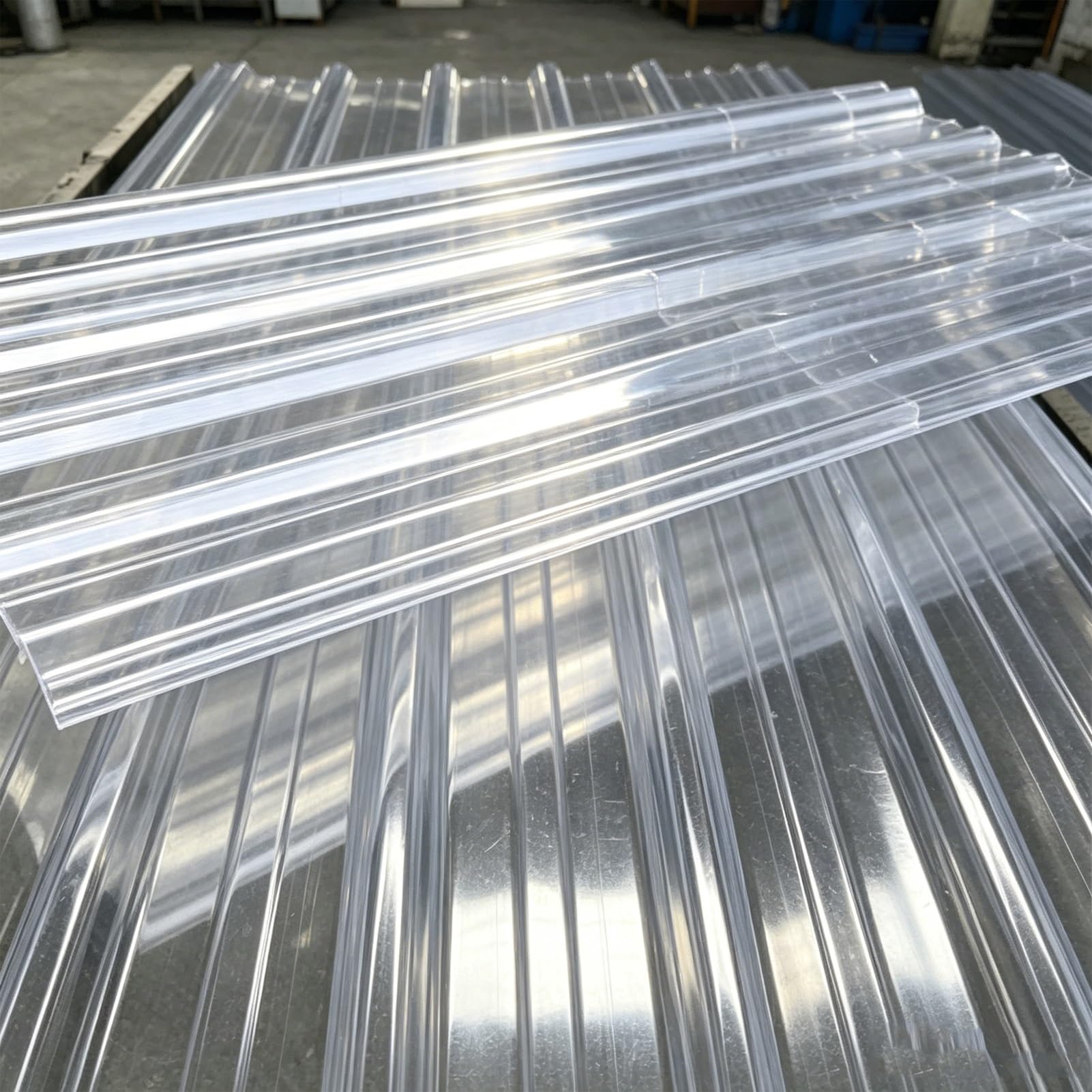 Paneles Policarbonato Corrugado 1mm Transparente Invernadero Cenador Reemplazo 89% Transmisión Luz UV Bloqueo para Patio Jardín Garaje Gallinero(2PCS,2x0.84m(6.56x2.76ft))