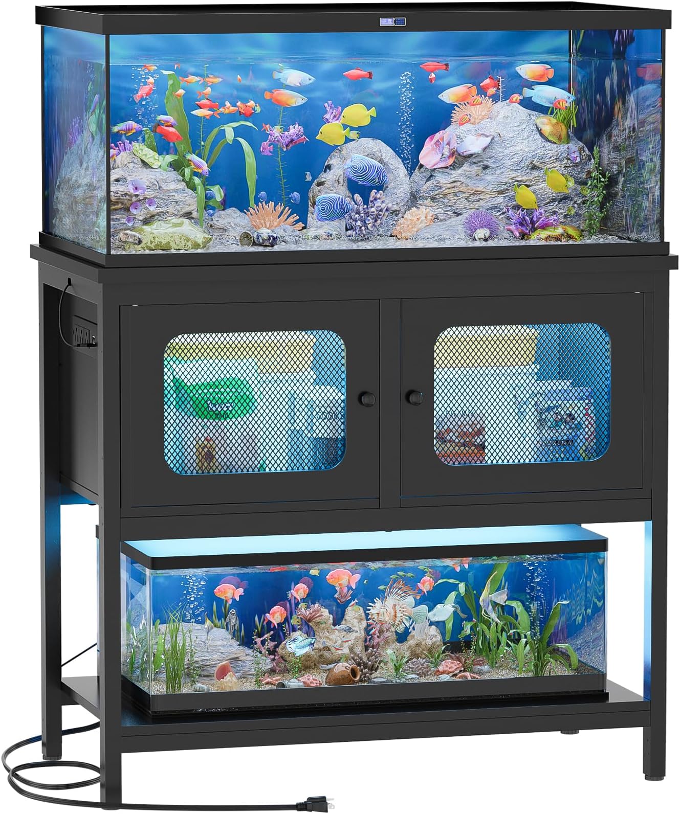 Black Metal Aquarium Stand