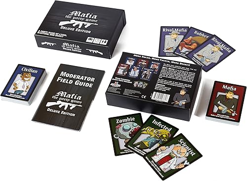 Miniatura 4 de Apostrophe Games Mafia The Party Game Deluxe Edition – Un juego de mentira, farol y engaño – Juego de cartas, adultos y adolescentes – Juego de mesa