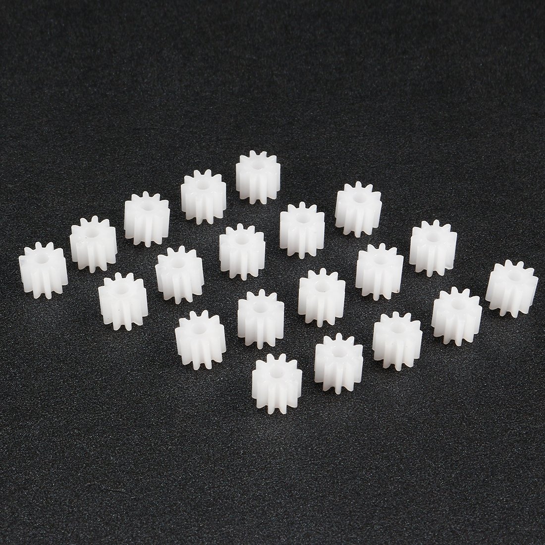 uxcell 20pcs Plastic Gears White 10 Teeth Model 102A Reduction Gear Plastic Worm Gears for RC Car Robot